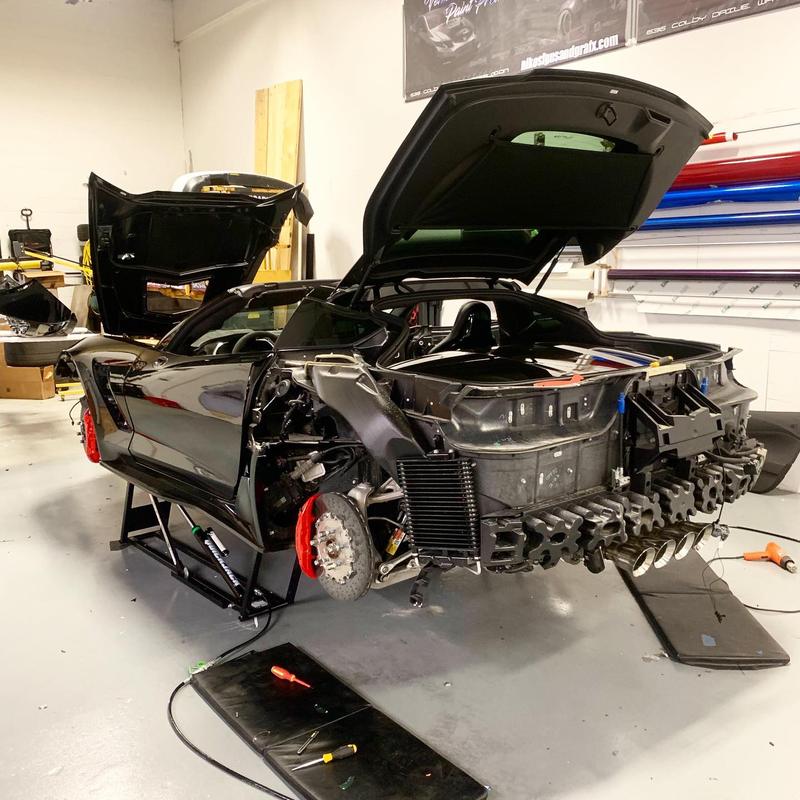 Acura NSX — Matte Black Wrap Teardown