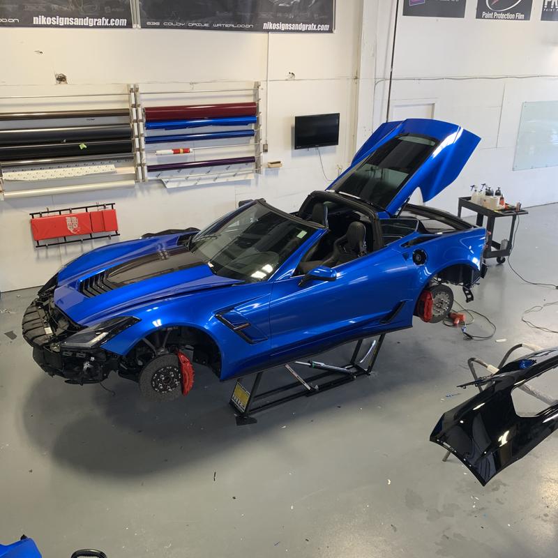Corvette — Colour-Change Wrap Teardown