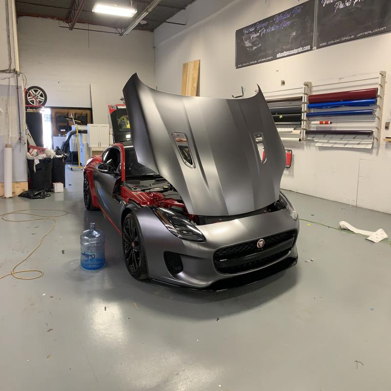 Jaguar F-Type — Matte Grey Wrap