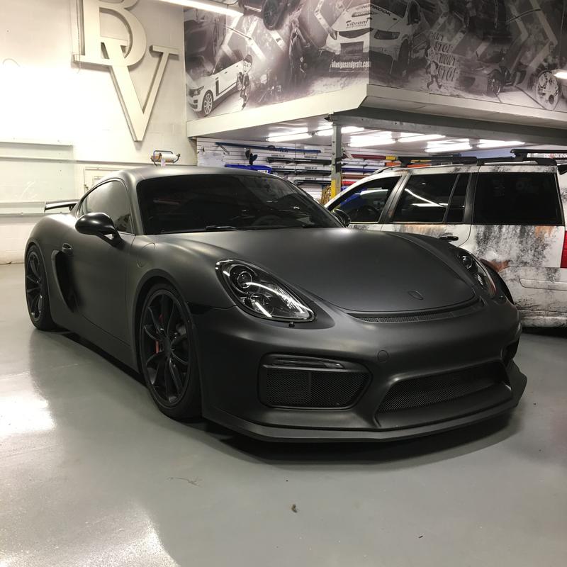Porsche Cayman GT4 — Matte Black