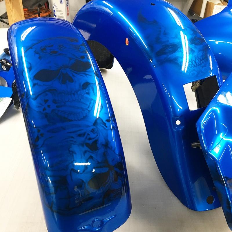 Candy Blue Chrome — Custom Fenders