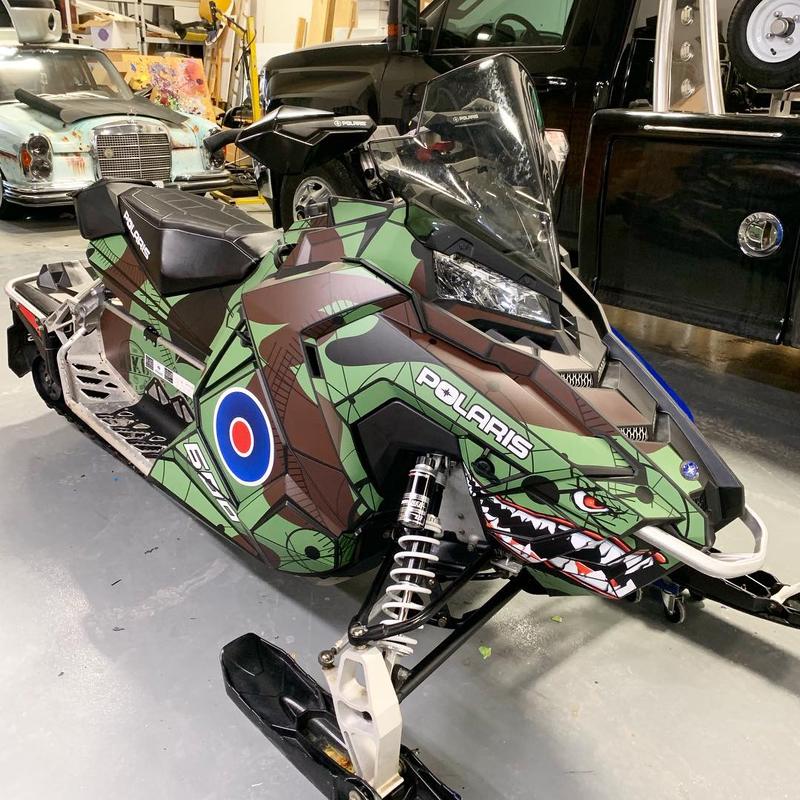 Polaris Sled — Camo Wrap