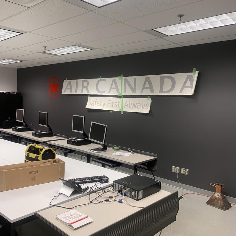 Air Canada — Wall Graphics Install