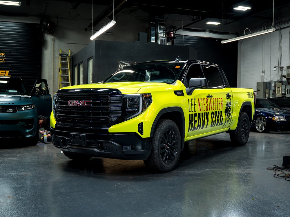 Lee Kieswetter Heavy Civil — GMC Sierra Partial Wrap